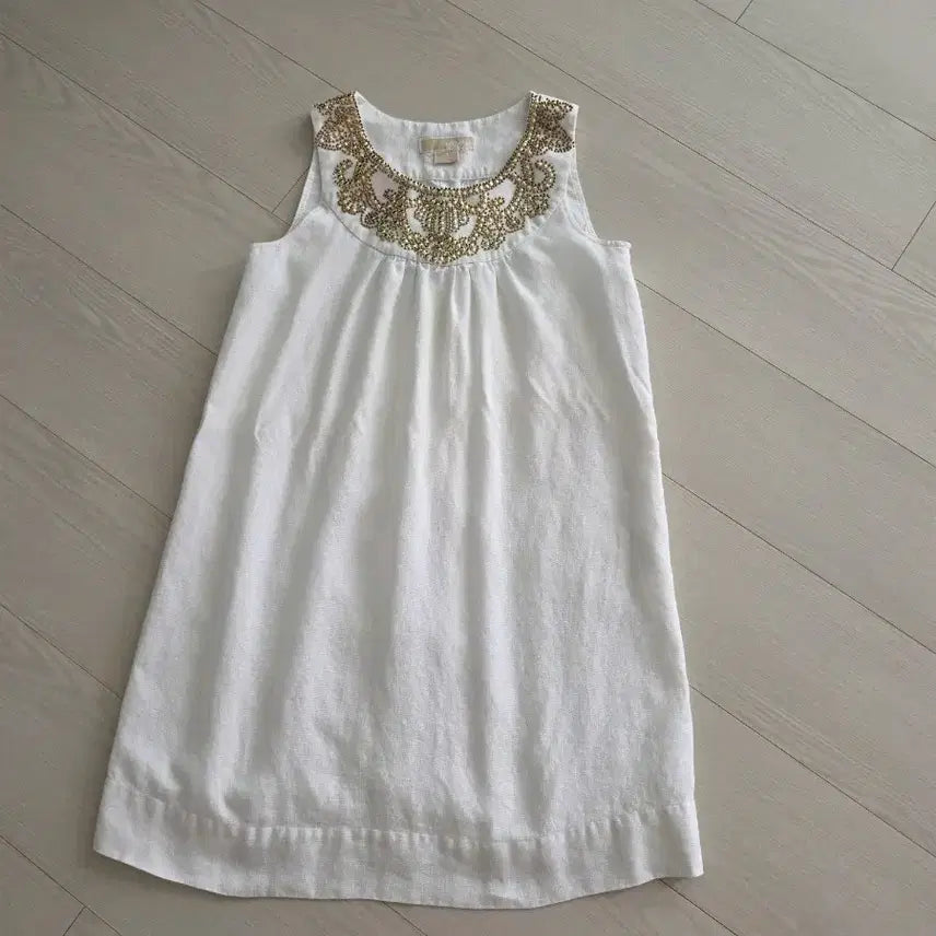 [BUNJANG] Michael Kors White Beaded Dress / 마이클코어스 화이트 원피스