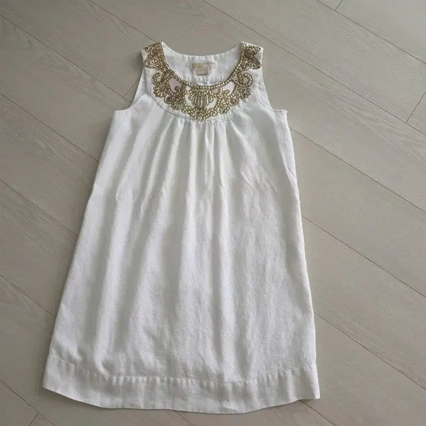 [BUNJANG] Michael Kors White Beaded Dress / 마이클코어스 화이트 원피스