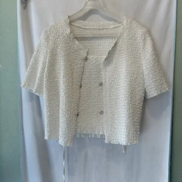 [BUNJANG] Michaa Knit Cardigan and Camisole Set / It michaa 잇미샤 가디건 나시 세트