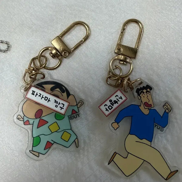 [BUNJANG] Crayon Shin-chan Hiroshi, Shin-chan, Kazama Keyring / 짱구는 못말려 신형만, 짱구, 맹구 키링