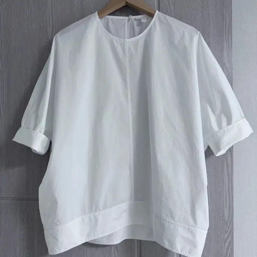 [BUNJANG] COS White Cotton Batwing Sleeve Blouse XS / COS 화이트 코튼 블라우스 포플린 가오리 루즈핏 오버핏 7부