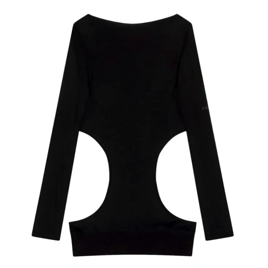 [BUNJANG] Ojos Curved Cut Layered T-Shirt 2 / 오호스 Ojos 커브드 컷 레이어드 티 2