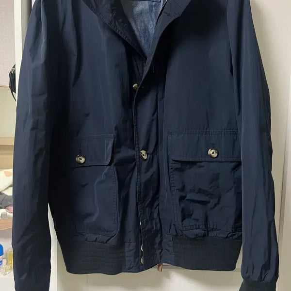 [BUNJANG] Breuer Poly A-1 Blouson Jacket Navy M / 브로이어 폴리 a-1 블루종 자켓 네이비 M