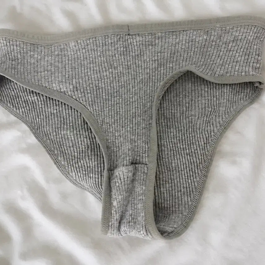 [BUNJANG] Women's Cotton Briefs (Grey) - Size M / 중고 여자 면팬티 (grey) 여성 속옷