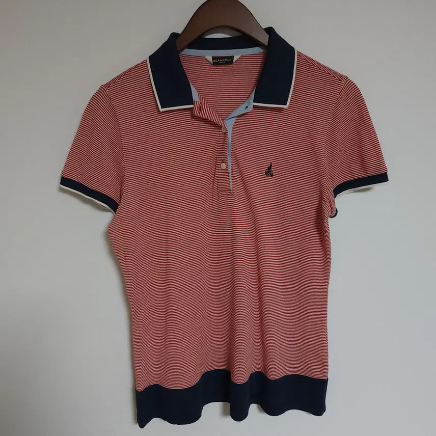 [BUNJANG] Beanpole Women's Short-Sleeve Polo Logo T-Shirt / 빈폴 여성 반팔 카라티 로고 여자 PK 티셔츠 G313