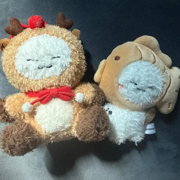 [BUNJANG] MONSTA X Joohoney Manrangi Keyring Rudolph/Bungeoppang Bundle Set / 몬스타엑스 주헌 만랭이 키링 (루돌프/붕어빵) 일괄