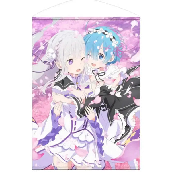 [BUNJANG] Re:Zero Emilia Ram Tapestry / 리제로 에밀리아 렘 태피스트리