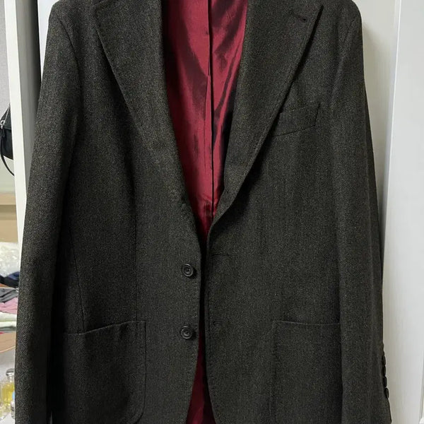 [BUNJANG] Rubinacci Olive Sports Coat Jacket / 루비나찌 올리브 스포츠코트 자켓 48