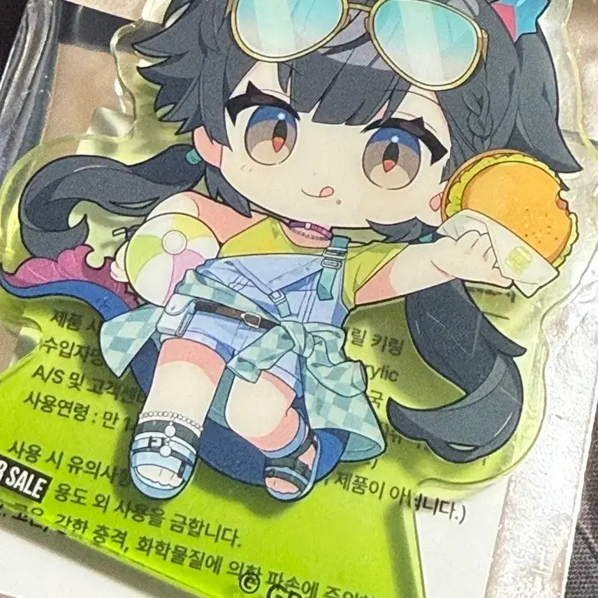 [BUNJANG] Endfield Jincheonu Frank Burger Collaboration Acrylic Stand / 엔드필드 프랭크버거 콜라보 진천우 키링