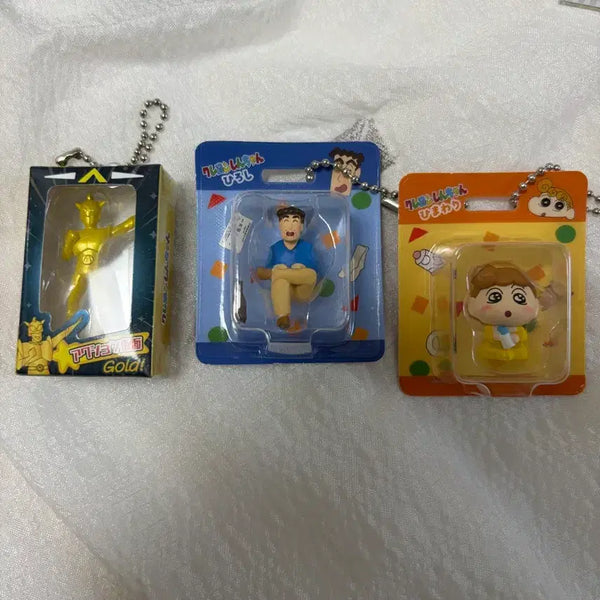 [BUNJANG] Crayon Shin-chan Figure Keyring Set (3 Types) / 짱구는 못말려 피규어 키링 3종