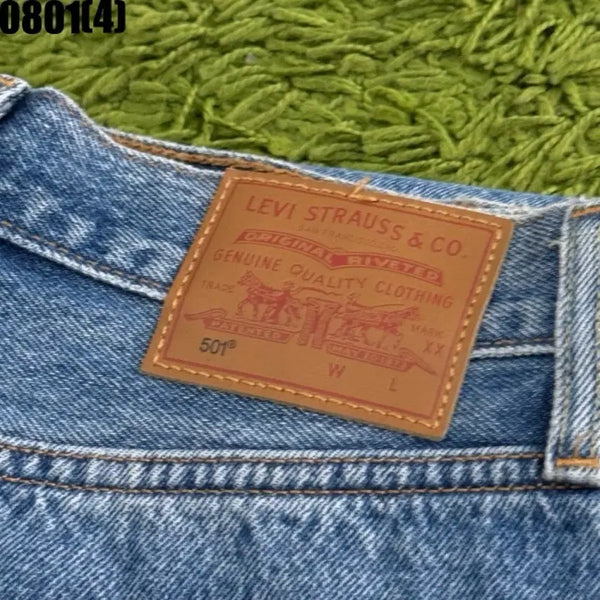 [BUNJANG] Levi's 501 0801 Blue Denim Jeans / 리바이스 501 청바지 블루 0801