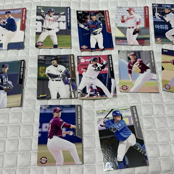[BUNJANG] KBO Baseball Cards 12-Card Bundle / Kbo 야구 카드 12장 일괄