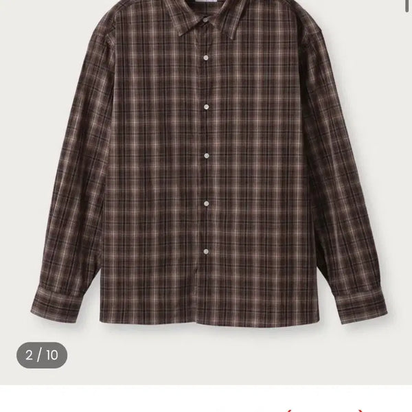 [BUNJANG] Everyone Everyday Oversized Shirt Maple Color Size 2 / 에브리원 에브리데이 오버사이즈드 셔츠 메이플,2