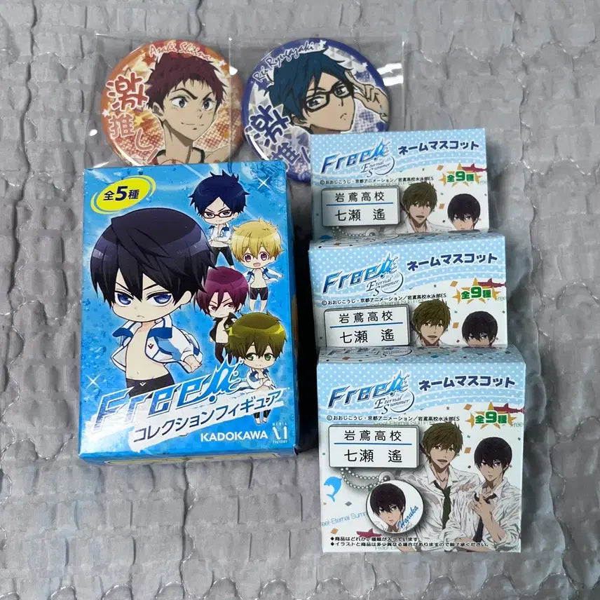 [BUNJANG] Free! Anime Figure Name Plate Bundle Set (Sealed) / 미개봉) Free! 프리! 피규어 명찰 네임 플레이트 양도 나나세하루카 마츠오카린 마코토
