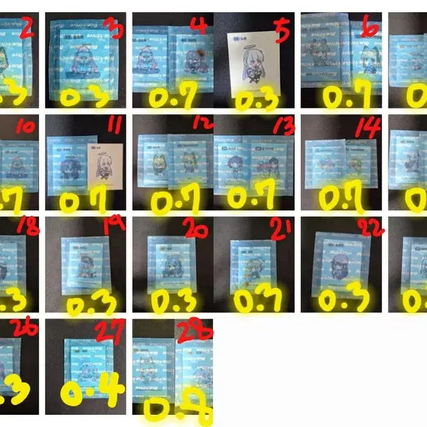 [BUNJANG] Blue Archive GS25 Limited Edition Sticker Set / 블루아카이브 띠부씰 GS25 한정판매