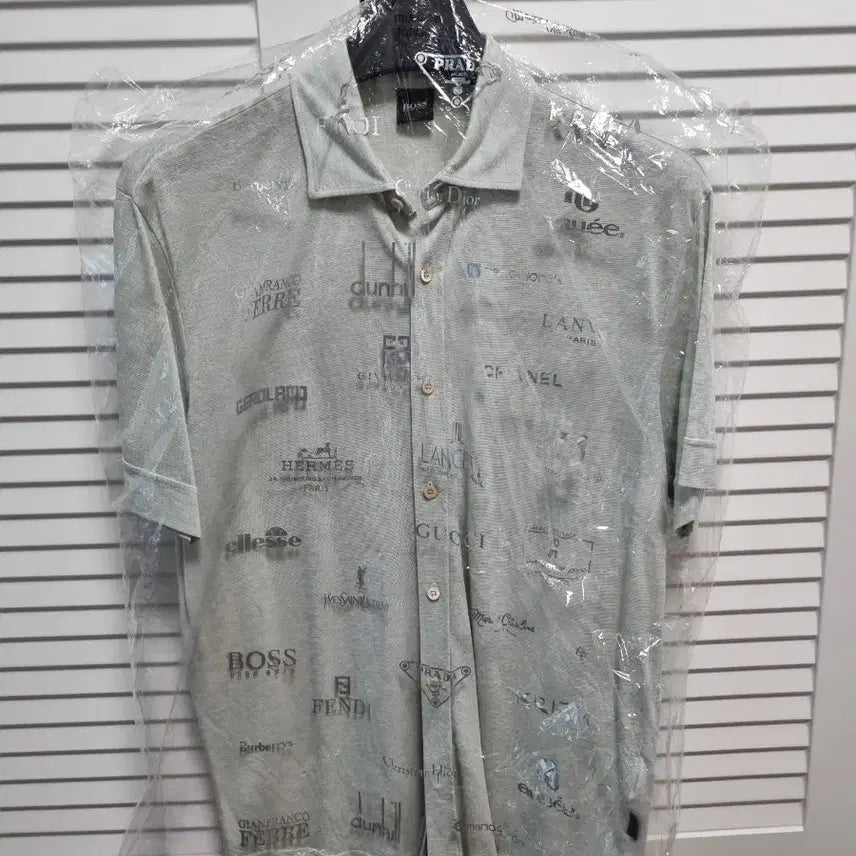[BUNJANG] Hugo Boss Men's Cotton Blend Collared Shirt - Mint Green, Size L / 정품  보스  셔츠 ( 고급진 셔츠입니다) 상태 최상