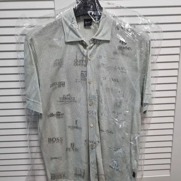 [BUNJANG] Hugo Boss Men's Cotton Blend Collared Shirt - Mint Green, Size L / 정품  보스  셔츠 ( 고급진 셔츠입니다) 상태 최상