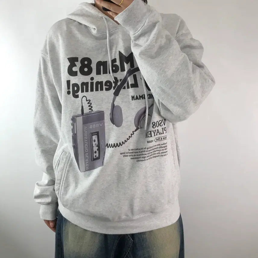 [BUNJANG] Vivastudio Back Melange Hoodie XL / [XL] 비바스튜디오 백멜란지 후드티