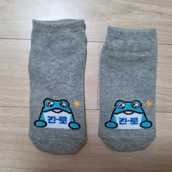[BUNJANG] Jinro Tokebi (Toad) Face Socks / (새상품) 진로 두꺼비 두껍상회 굿즈 두꺼비 얼굴 양말