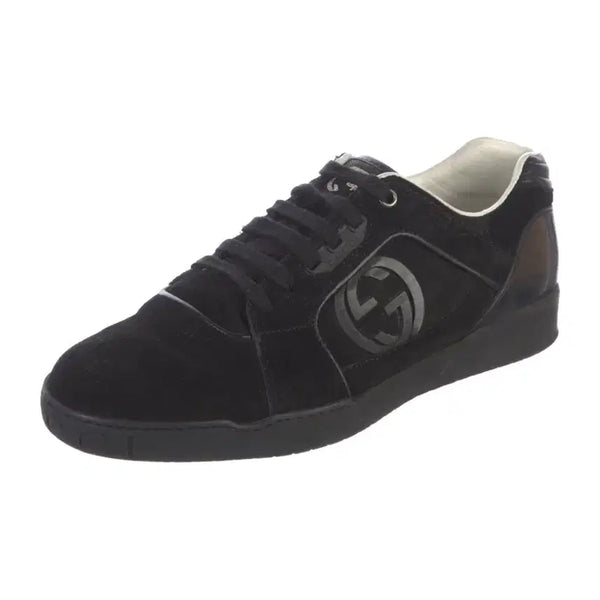 [BUNJANG] Gucci Black Suede Low-Top Sneakers Size 9 (270) / [ 상태 최상] 구찌 검정 신발 - 스웨이드 로우탑 스니커즈