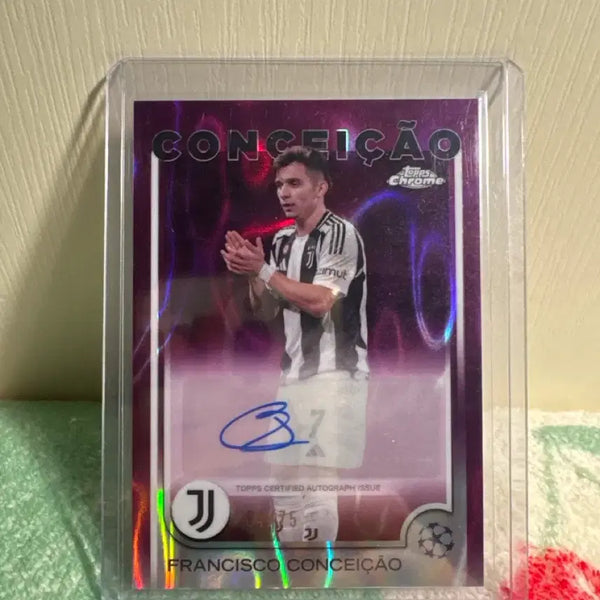 [BUNJANG] Francisco Conceição 2024-25 Topps Chrome UCC Juventus Auto Magenta Refractor /75 / 2024-25 탑스 크롬 UCC 유벤투스 프란시스코 콘세이상 오토 마젠타 리플렉터 /75