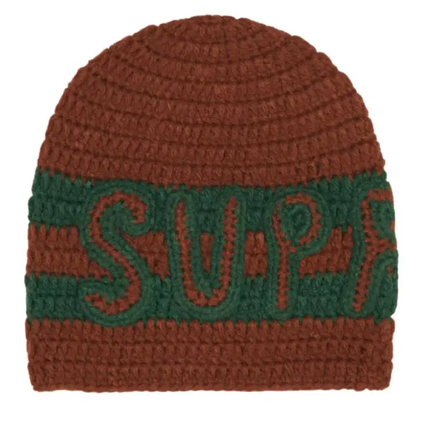 [BUNJANG] Supreme Crochet Beanie Brown / 슈프림 크로쉐 비니 브라운