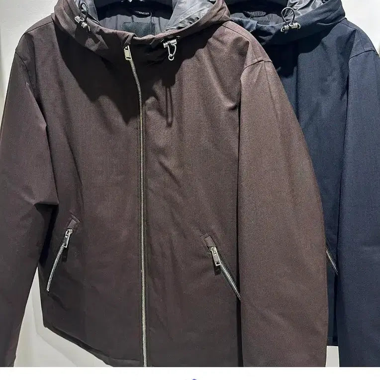 [BUNJANG] Theory Rocco Hooded Jacket Brown / 띠어리 rocco 후드 재킷 브라운