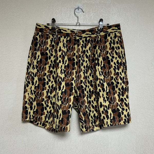 [BUNJANG] Wackomaria Dickies One-Tuck Leopard Shorts / [M] 와코마리아 디키즈 원턱 레오파드 쇼츠
