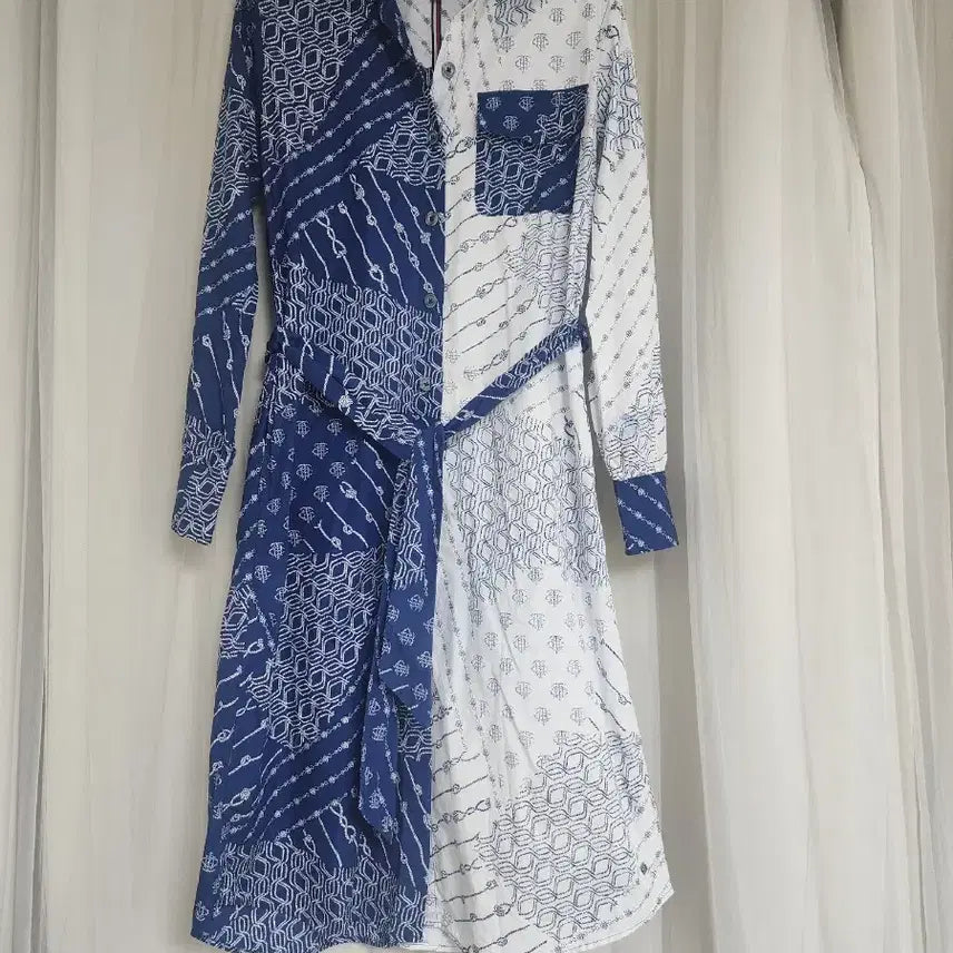 [BUNJANG] Tommy Hilfiger Pattern Shirt Dress / 타미힐피거  셔츠 원피스