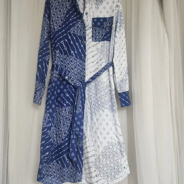 [BUNJANG] Tommy Hilfiger Pattern Shirt Dress / 타미힐피거  셔츠 원피스