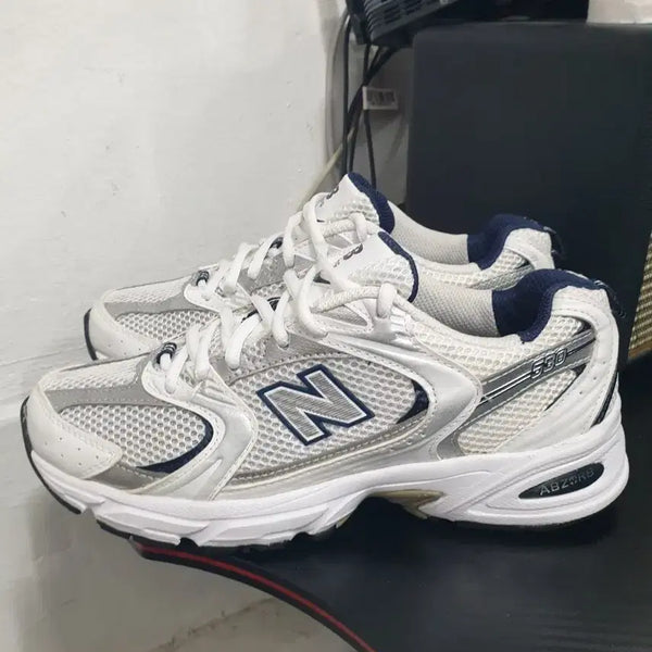 [BUNJANG] New Balance 530 Sneakers White Navy / 뉴발란스 530 스니커즈 화이트 네이비 240