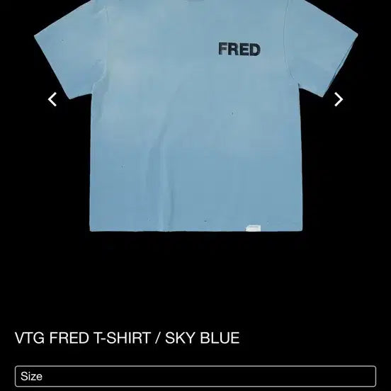[BUNJANG] Heritage Floss Alfred T-Shirt Sky Blue / 헤리티지 플로스 알프레드 티셔츠 스카이 블루