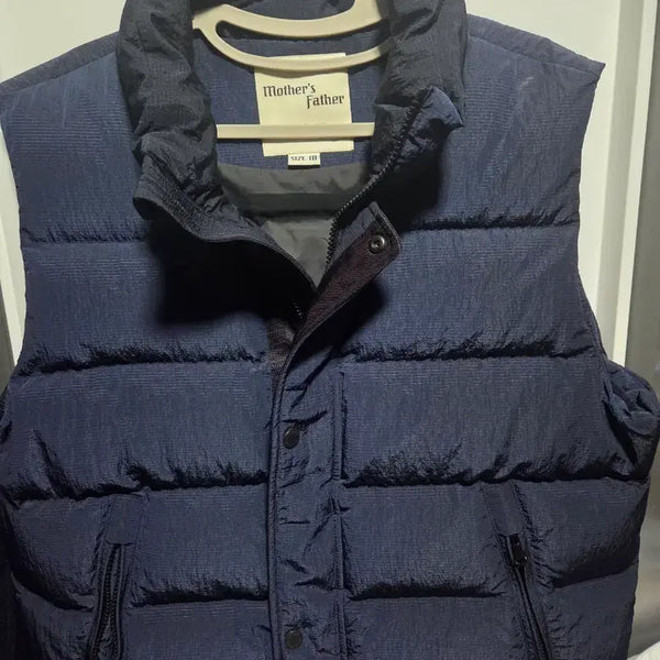 [BUNJANG] Mother's Father Puffer Padded Vest Navy M / 마더스파더 푸퍼 패딩 조끼 네이비 M