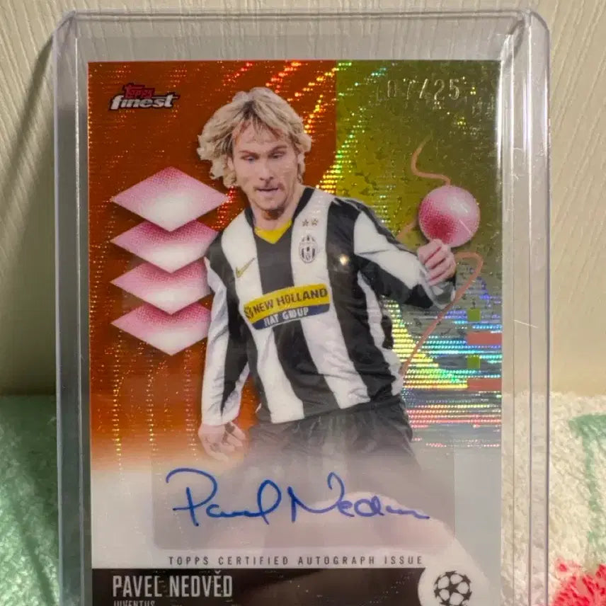 [BUNJANG] 2025-26 Topps Finest UEFA Pavel Nedved Wave Refractor Auto /25 / 2025-26 탑스 파이니스트 UEFA UCC 파벨 네드비드 웨이브 리플렉터 오토 /25