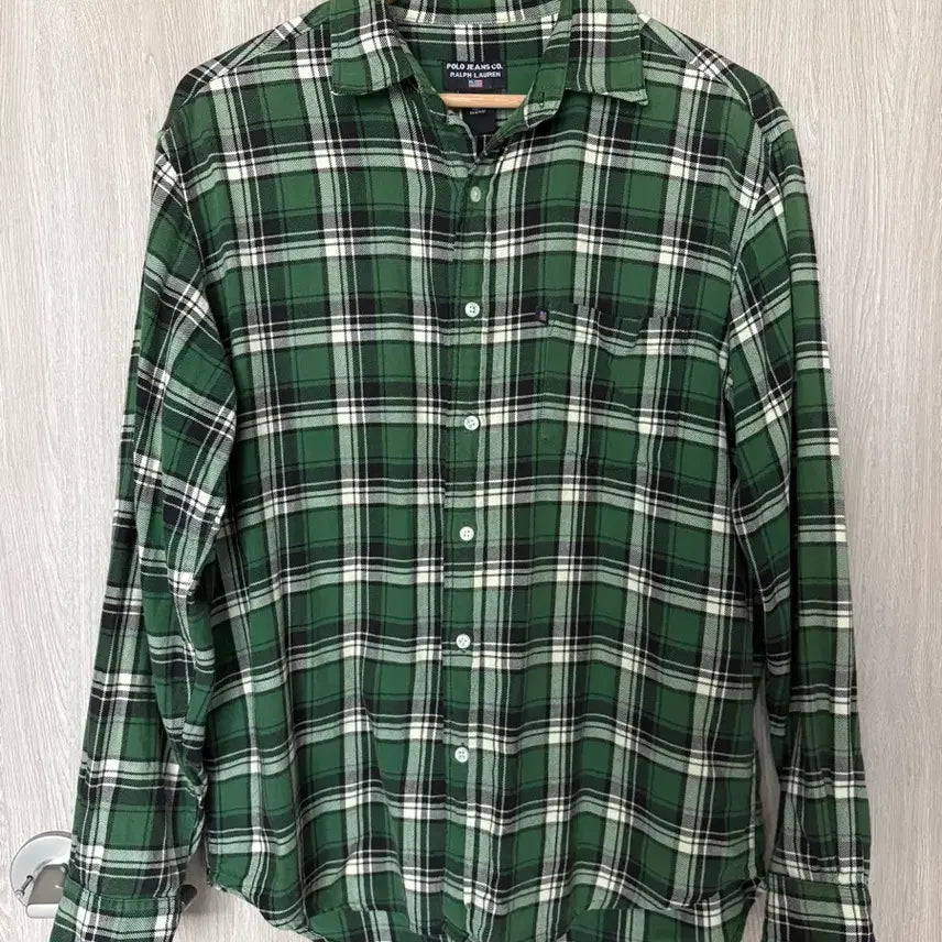 [BUNJANG] Polo Ralph Lauren Polo Jeans Check Shirt Green / 폴로 랄프로렌 폴로진스 체크 셔츠 그린