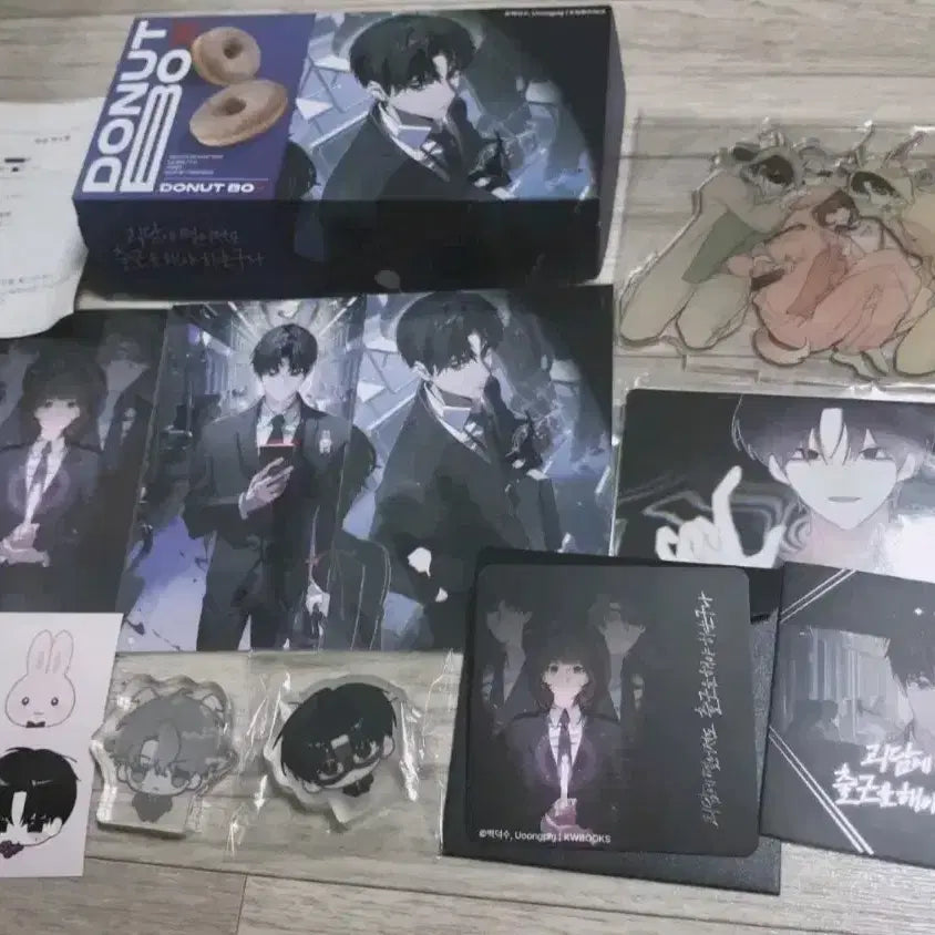 [BUNJANG] Kim Soleum, Baek Saheon, Go Young-eun Donut Special Edition Postcard Acrylic Stand Corotto Bundle Set / 괴담출근 괴출 김솔음 백사헌 고영은 도넛 특전 엽서 아크릴 스탠드 코롯토  굿즈 일괄