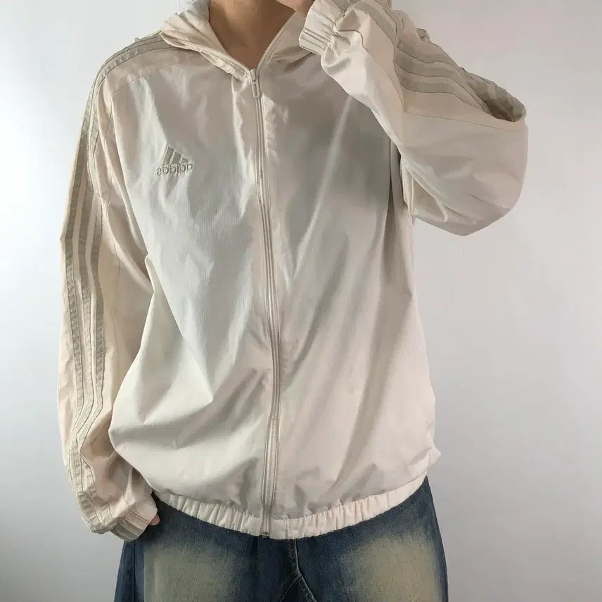 [BUNJANG] Adidas Performance Windbreaker Jacket / [L] 아디다스 퍼포먼스 바람막이