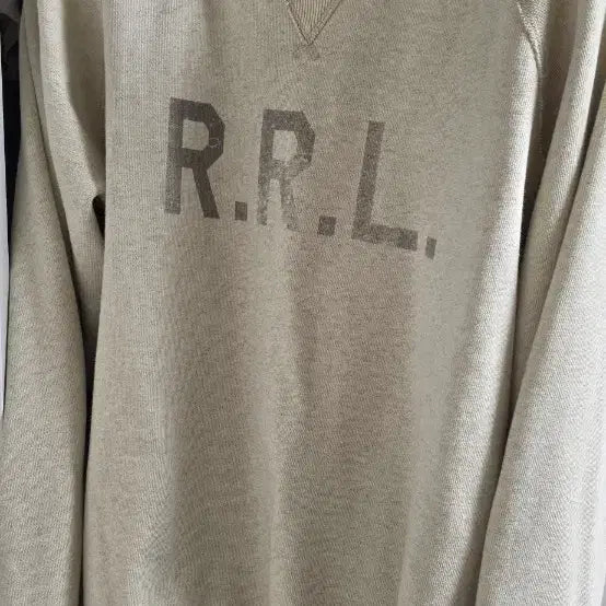 [BUNJANG] RRL Crewneck Sweatshirt Beige / RRL 맨투맨 L