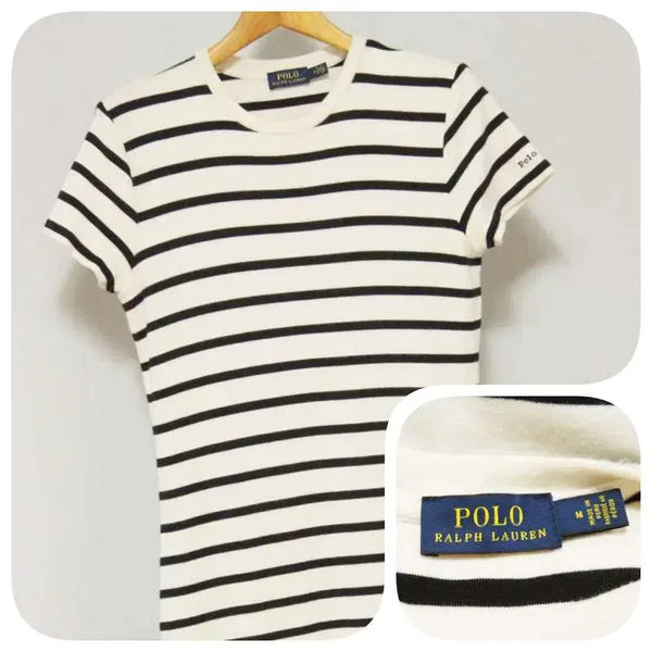 [BUNJANG] Polo Ralph Lauren Striped Short Sleeve Dress Women's 66 / 폴로랄프로렌 스트라이프 반팔 원피스 여성66