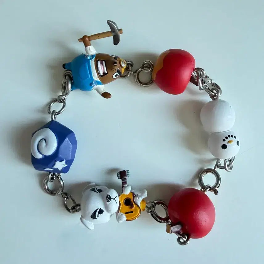 [BUNJANG] Animal Crossing Character Keychain Set / 동물의숲 줄줄이 도루묵 사과 화석 눈사람 키링