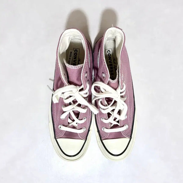 [BUNJANG] Converse Chuck 70 Vintage Canvas High Pink Aura Sneakers (245mm) / [1회 착용/245] 컨버스 척70 하이 빈티지 캔버스 핑크 아우라 172683C