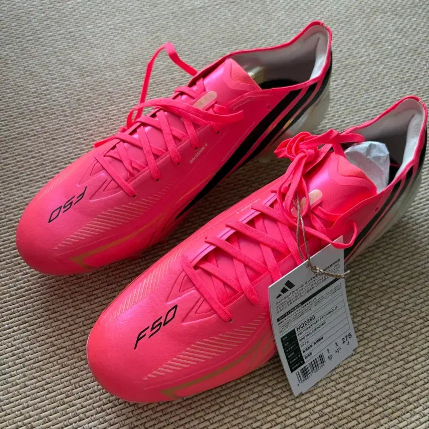 [BUNJANG] Adidas F50 Hyperfast Pro 275 Pink Football Boots / 아디다스 F50 하이퍼패스트 프로 275 핑크 축구화