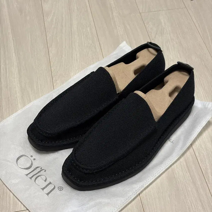 [BUNJANG] Open Fabric Loafers Black Size 43 / 오펜 페브릭로퍼 43 블랙