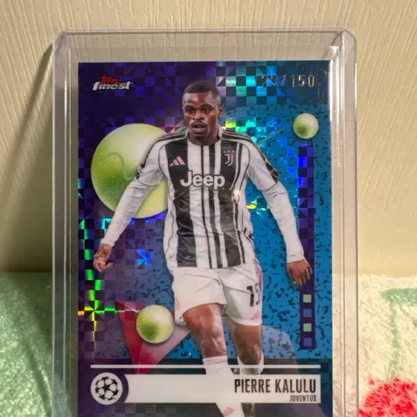 [BUNJANG] Topps Finest UEFA Pierre Kalulu Purple Checkerboard /150 Card / 2025-26 탑스 파이니스트 UEFA 피에르 칼룰루 퍼플 체커보드 /150 한정