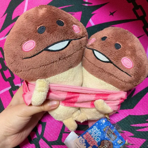 [BUNJANG] Rare Mother and Daughter Nameko Medium/Large Plush Dolls / 레어]엄마와 딸 나메코 중대형 인형