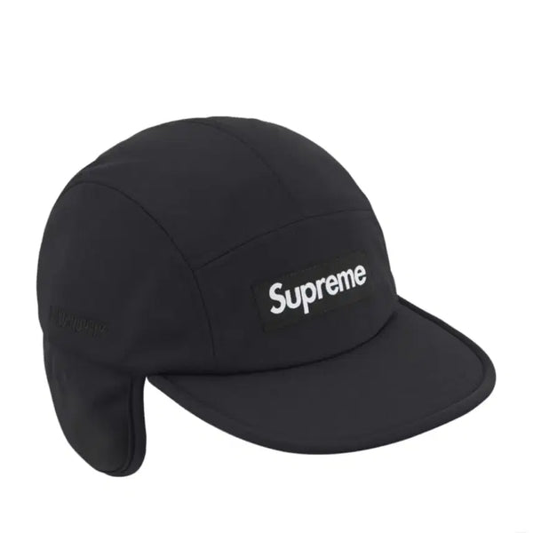 [BUNJANG] Supreme Box Logo Camp Cap Earflap Black 24FW / 슈프림 박스로고 캠프캡 이어플랩 블랙 24FW