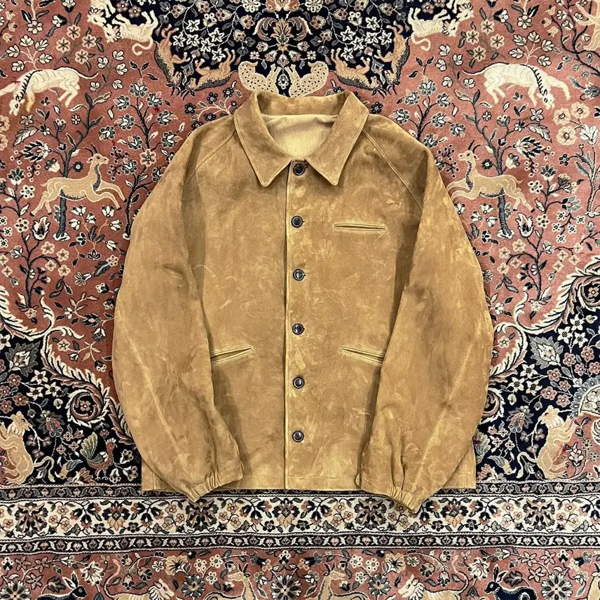 [BUNJANG] Rollingroud Suede Cargo Coat - M / 롤링라우드 스웨이드 카코트 M