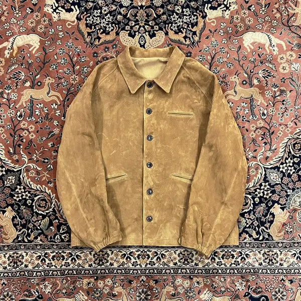 [BUNJANG] Rollingroud Suede Cargo Coat - M / 롤링라우드 스웨이드 카코트 M
