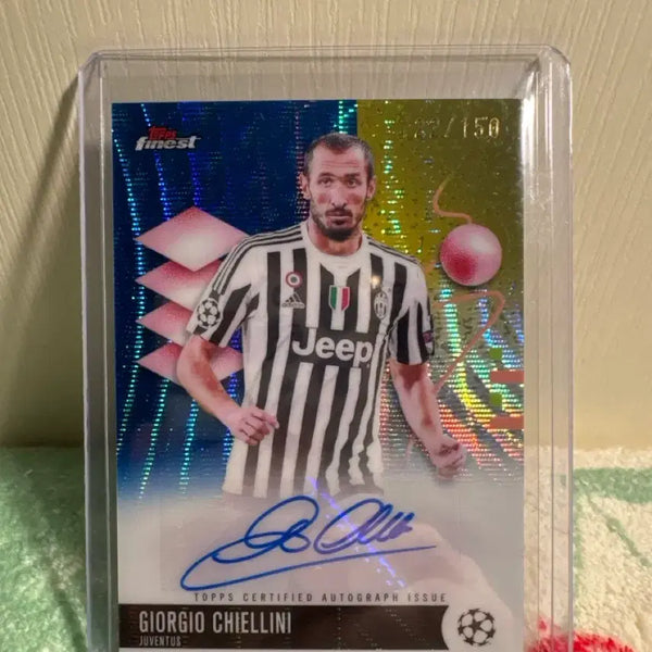 [BUNJANG] Topps Finest UEFA Giorgio Chiellini Blue Refractor Auto /150 / 2025-26 탑스 파이니스트 UEFA 조르지오 키엘리니 블루 리플렉터 오토 /150