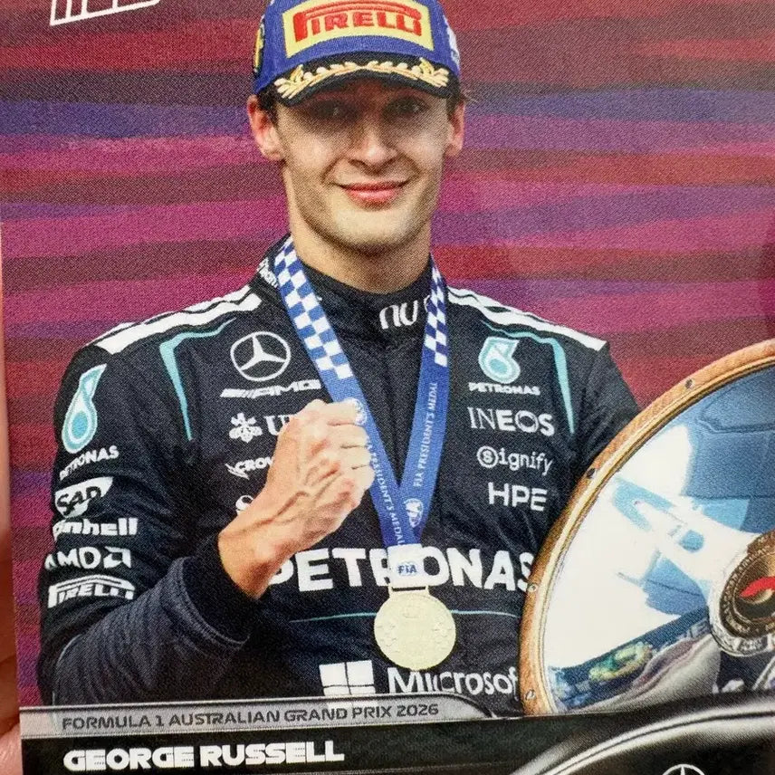 [BUNJANG] George Russell 2026 Australian Grand Prix Race Win Topps Now Card / F1 조지 러셀 2026 탑스나우 시즌 첫우승 호주